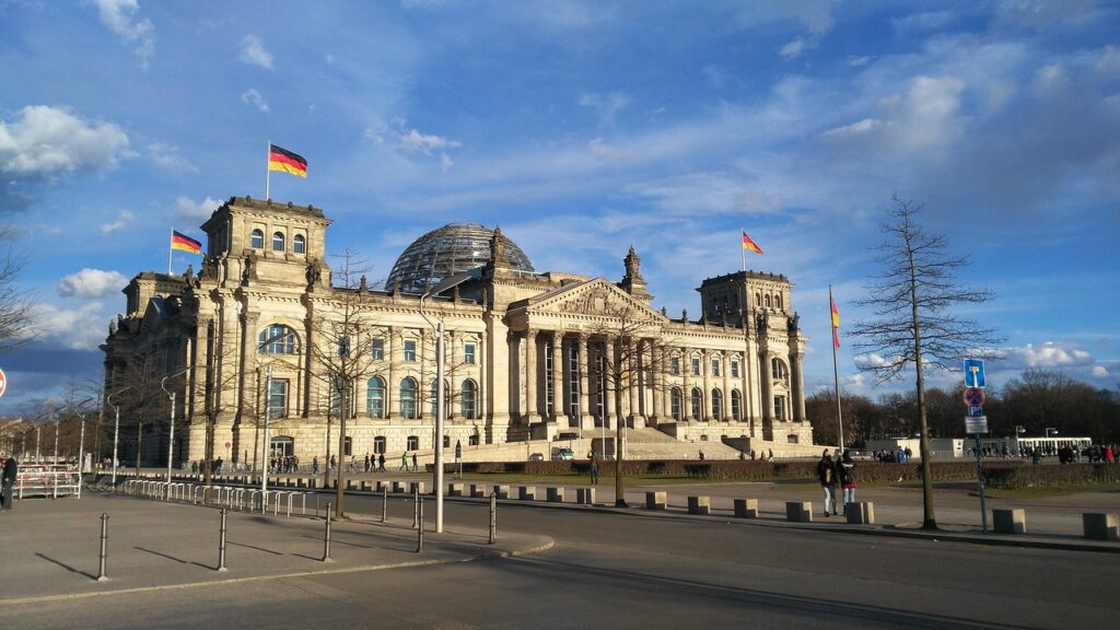 German economy cover in Bundestag